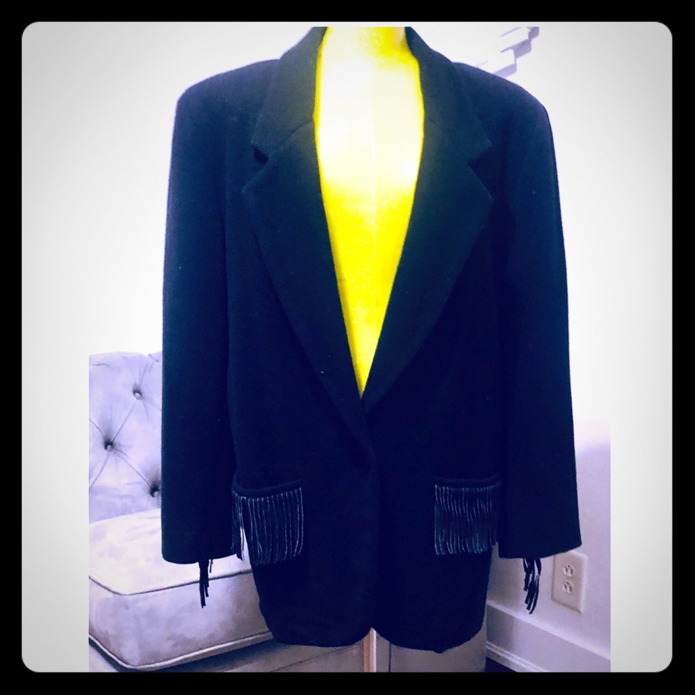 Vintage Fringe Blazer by Maurizo Ramani